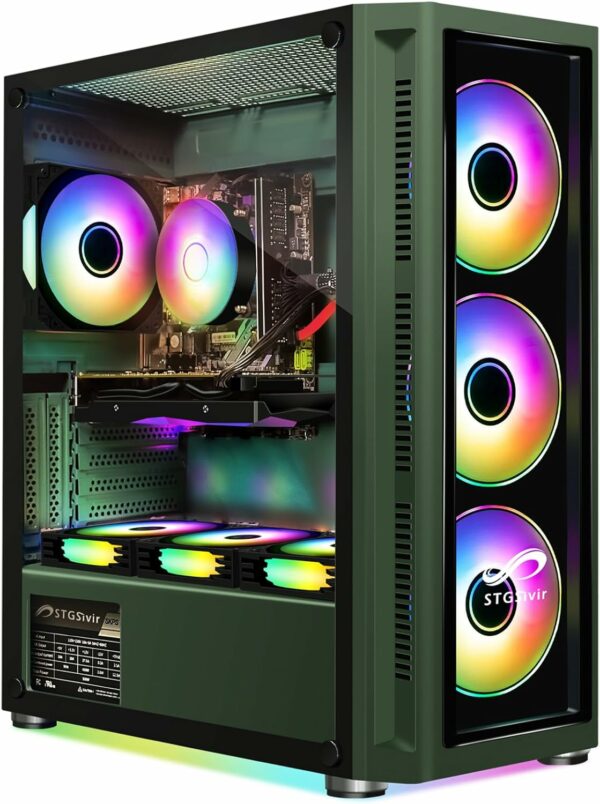 PC Gamer Fixe STGsivir – i7-8700, RTX 2060 Super, 32 Go RAM, SSD 2 To, WiFi, BT 5.0, RGB, Windows 11