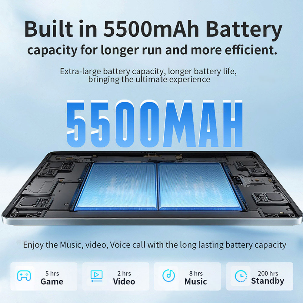 Tablette G-Tab T9 gris — processeur Rockchip RK3562 Quad Core, 3 Go de RAM, 64 Go de stockage, écran 10,1 pouces 8 Tablette G-Tab T9 gris — processeur Rockchip RK3562 Quad Core, 3 Go de RAM, 64 Go de stockage, écran 10,1 pouces – Image 7