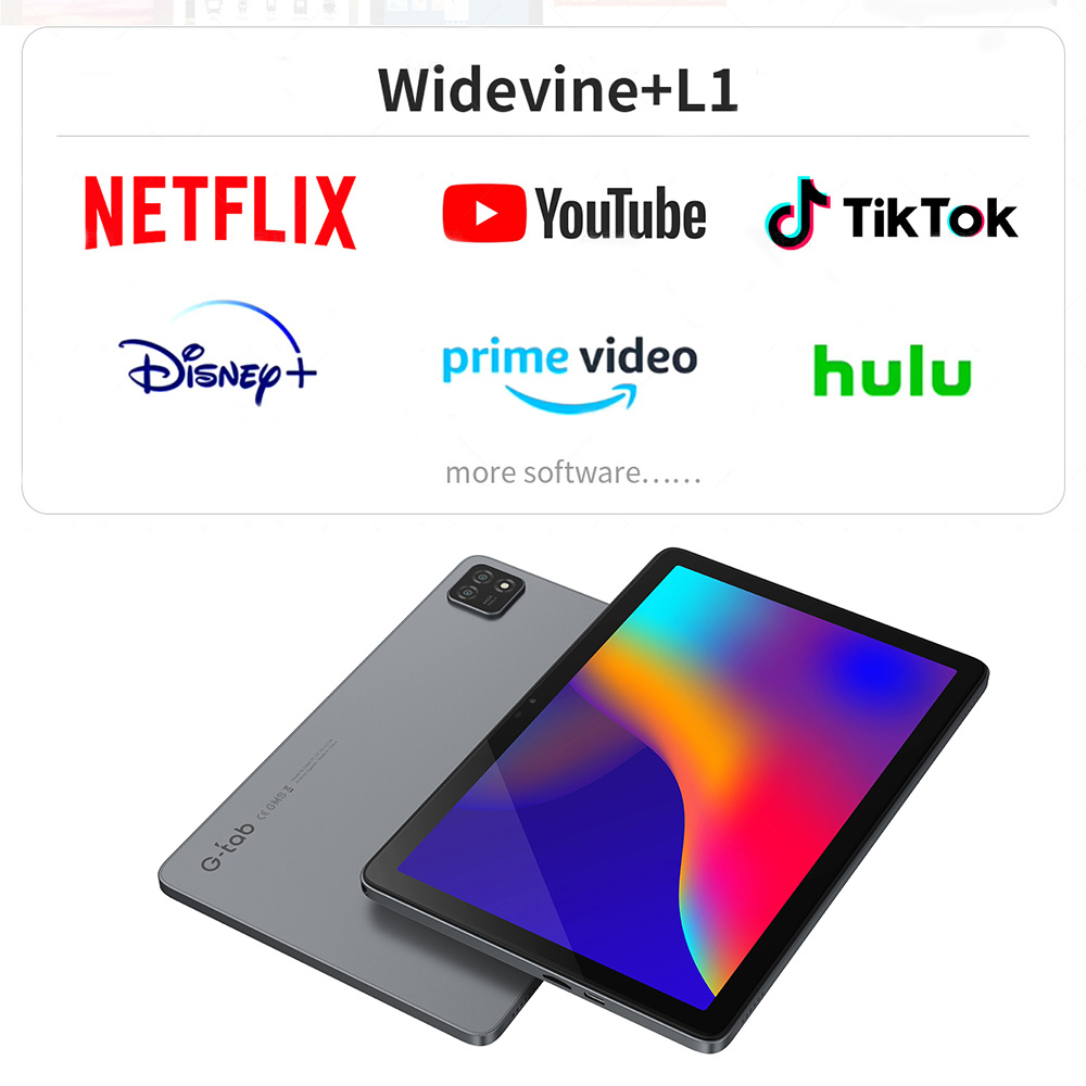 Tablette G-Tab T9 gris — processeur Rockchip RK3562 Quad Core, 3 Go de RAM, 64 Go de stockage, écran 10,1 pouces 7 Tablette G-Tab T9 gris — processeur Rockchip RK3562 Quad Core, 3 Go de RAM, 64 Go de stockage, écran 10,1 pouces – Image 6
